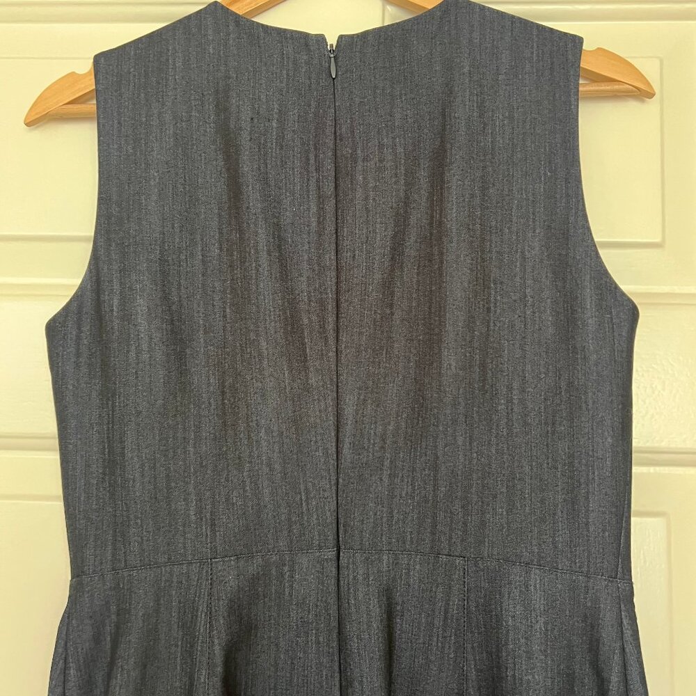 Calvin Klein Navy Sheath Dress Knee Length Sleeveless Size‎ 4 - Picture 3 of 6
